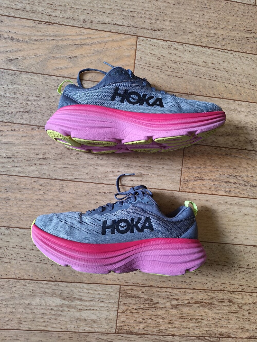 Hoka Bondi 8 Women's Castlerock Strawberry Size 8.5B - Picture 10 of 14